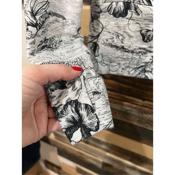 ATHLETA Balance Eden Floral Zipped Jacket Hoodie Sweatshirt Sz M - Picture 7 of 8